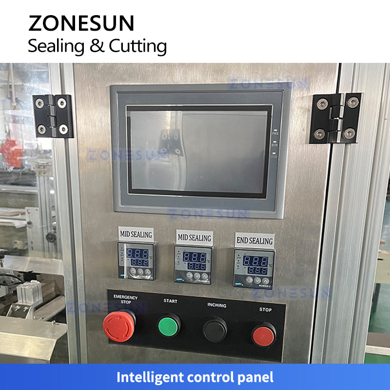 ZONESUN ZS-HYS4 Horizontal Flow Four-Side Sealing Packing Machine Dual-Channel for Sachet Products