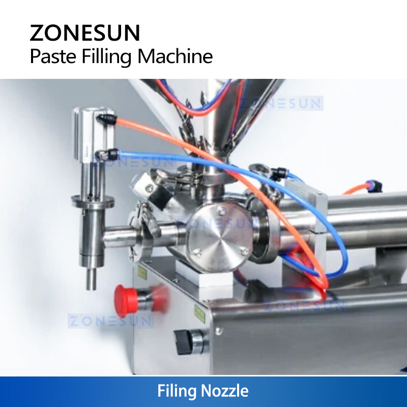 ZONESUN ZS‑GTJ Pneumatic Paste Filling Machine With Mixer