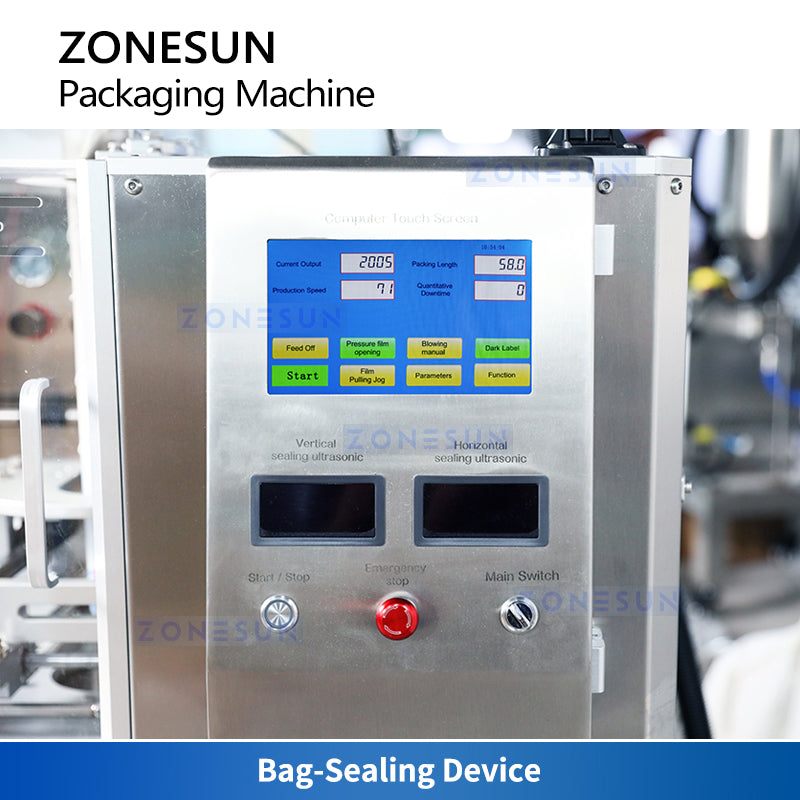 ZONESUN ZS-SJB90 VFFS Pyramid Tea Bag Pouch Making Machine  ZONESUNPRO