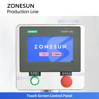 ZONESUN ZS-FAL180V2 Cosmetic Cream Packaging Production Line Filling Capping Labeling Machine Line for Cosmetic Bottle Automatic Skincare Production