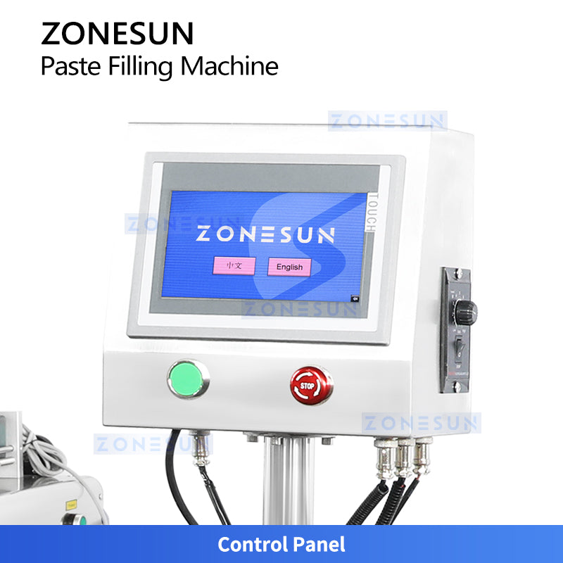 ZONESUN ZS-GY1C Pneumatic Automatic Paste Filling Machine With Conveyor