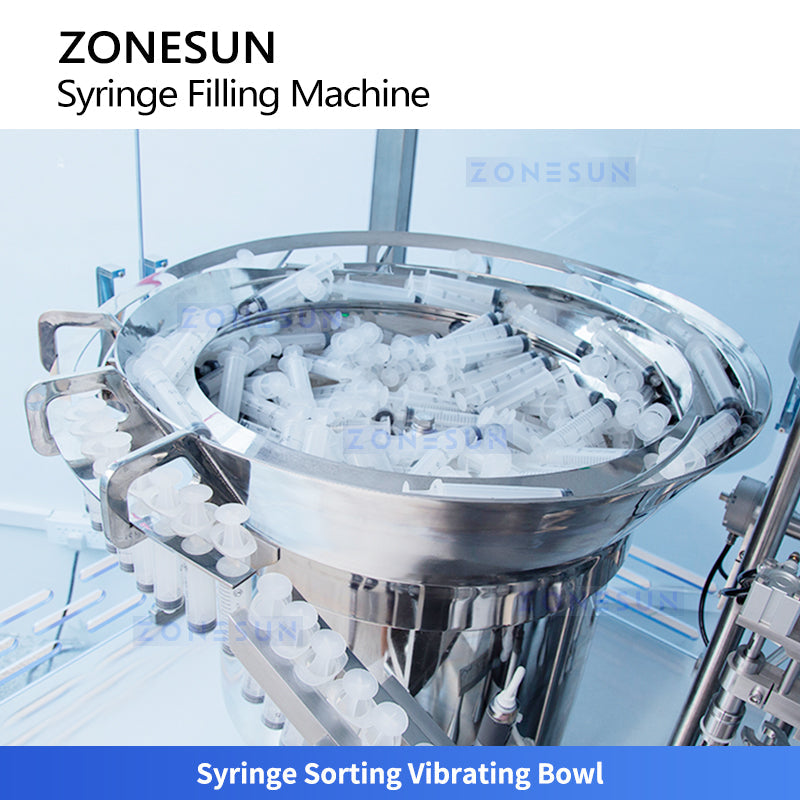 ZONESUN ZS-ZFC2 Automatic PFS Syringe Aseptic Liquid Filling and Plunger Insertion Sealing Machine