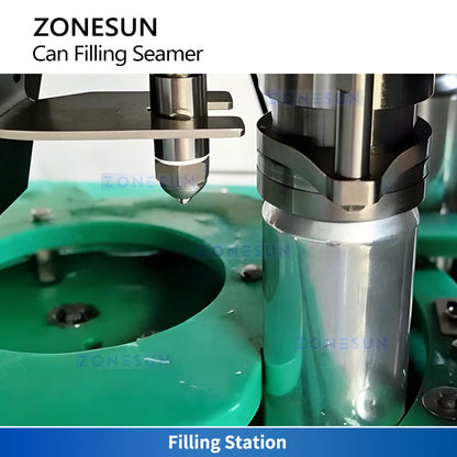 ZONESUN ZS-TRP1 Mobile Automatic Can Soda Water Filling and Seaming Machine  ZONESUNPRO