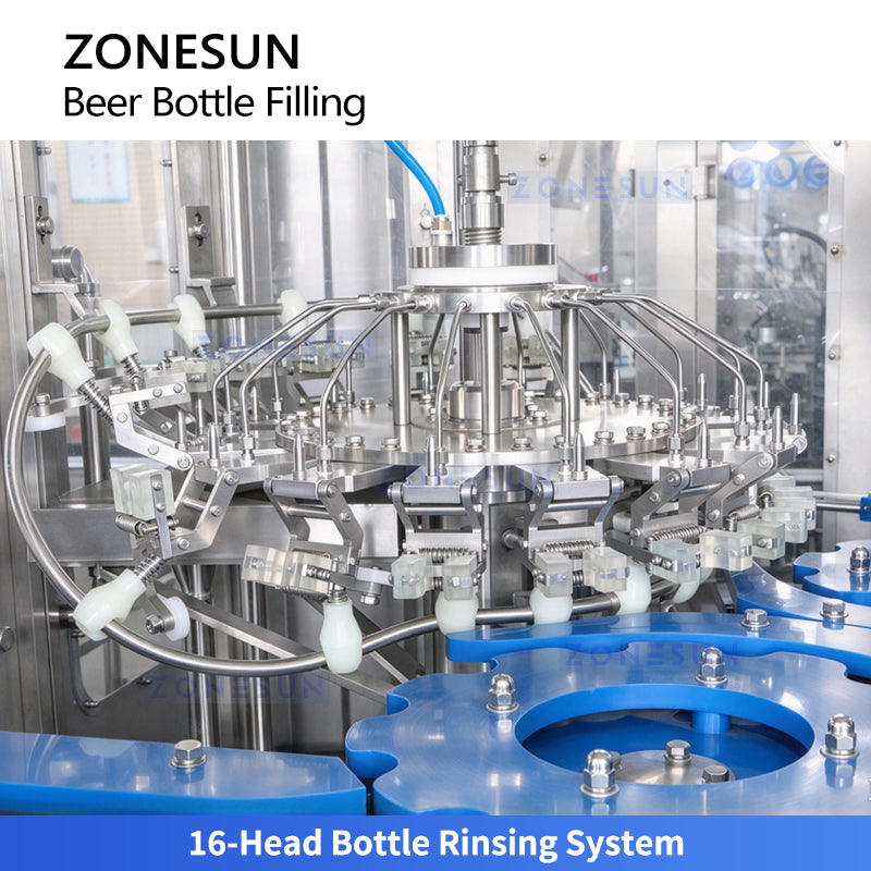 ZONESUN ZS-AFC883B Automatic Beer & Carbonated Beverage Rinsing Filling Capping Machine