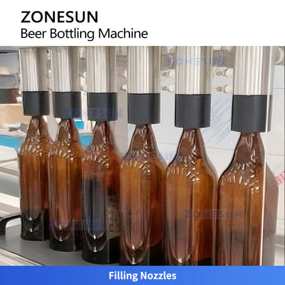 ZONESUN ZS-CFC5 Semi-Automatic Beer Bottle Filling and Capping Machine