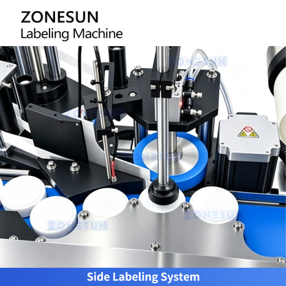 ZONESUN ZS-TB700D Automatic Top Bottom & Side Bottle Labeling Machine