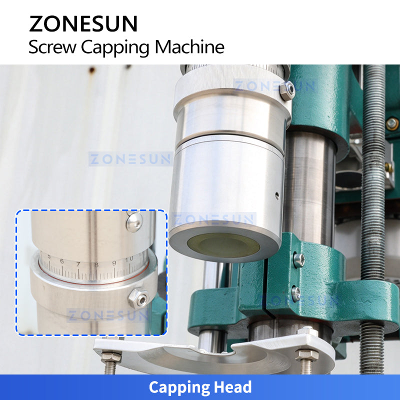 ZONESUN ZS-YG60B2 Semi-Automatic 28mm Screw Cap Bottle Capping Machine