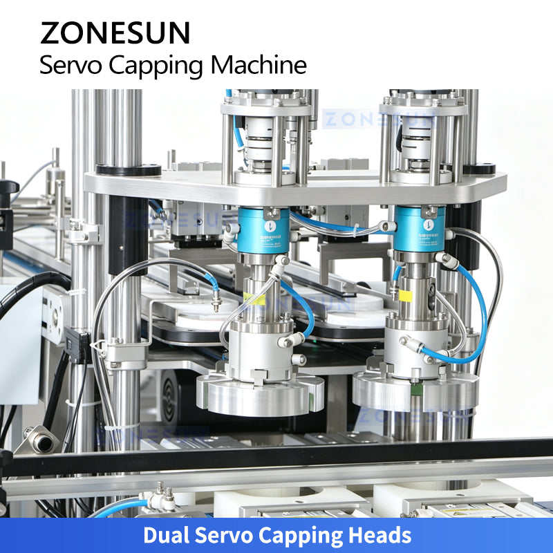 ZONESUN ZS-SVXG01 Automatic Servo Screw Capping Machine Double Heads Capper