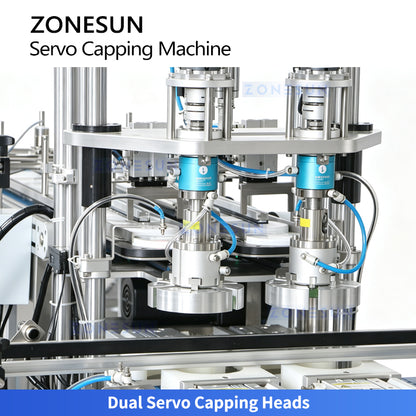 ZONESUN ZS-SVXG01 Automatic Servo Screw Capping Machine Double Heads Capper