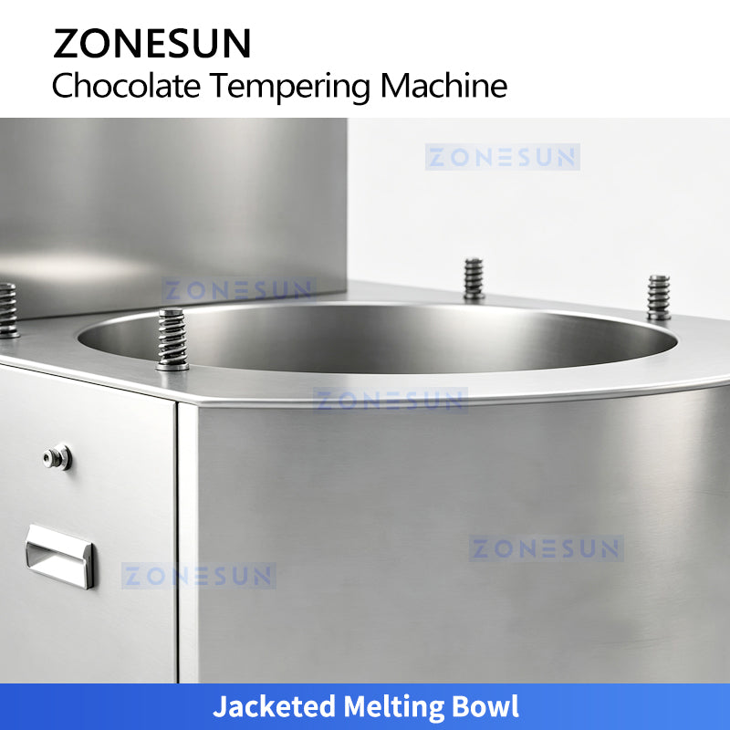 ZONESUN ZS-CG25 Chocolate Tempering Machine for Molding Coating and Enrobing