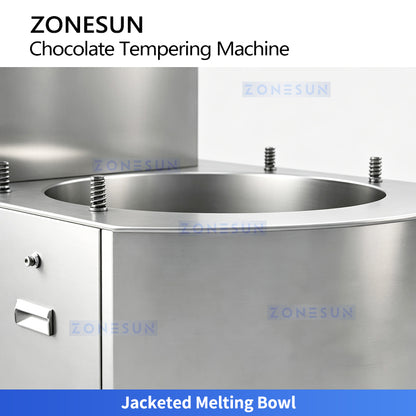 ZONESUN ZS-CG25 Chocolate Tempering Machine for Molding Coating and Enrobing