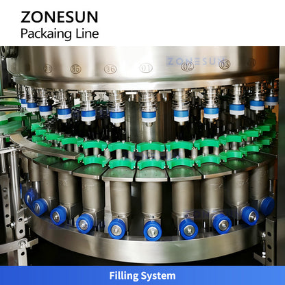 ZONESUN ZS-AFS100 High-Speed Yogurt Drinks Filling and Sealing Machine for Dairy Bottles