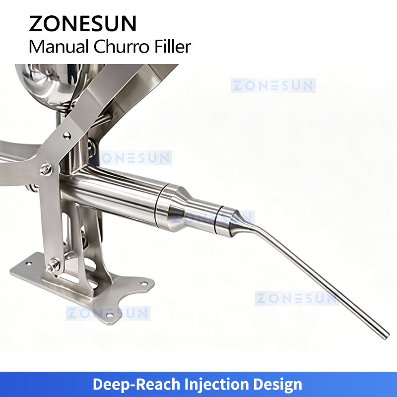 ZONESUN ZS-CZI4 Manual Cream Filling Injector for Bakery Use Donuts, Churros Puffs & Cakes Paste with Precision Dosing System