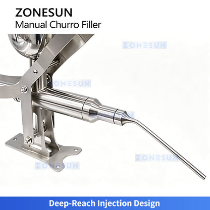 ZONESUN ZS-CZI4 Manual Cream Filling Injector for Bakery Use Donuts, Churros Puffs & Cakes Paste with Precision Dosing System