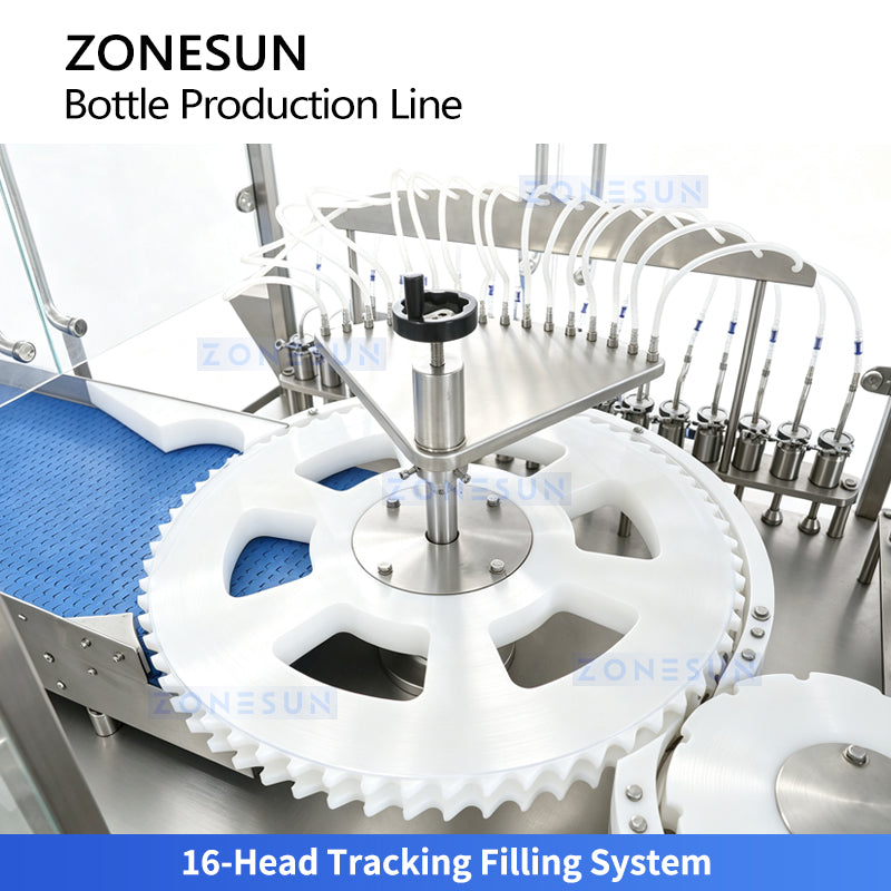 ZONESUN ZS-FAL180V20 Automatic Small Bottle Filling Capping Labeling Line