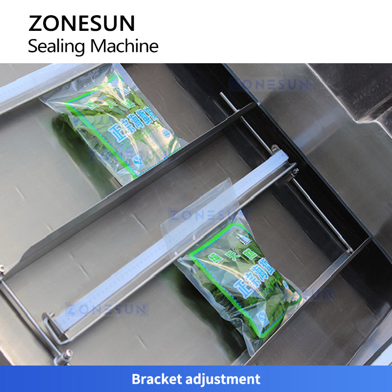 ZONESUN ZS-DZ500K Semi-Automatic Tilt Double Chamber Vacuum Packaging Machine