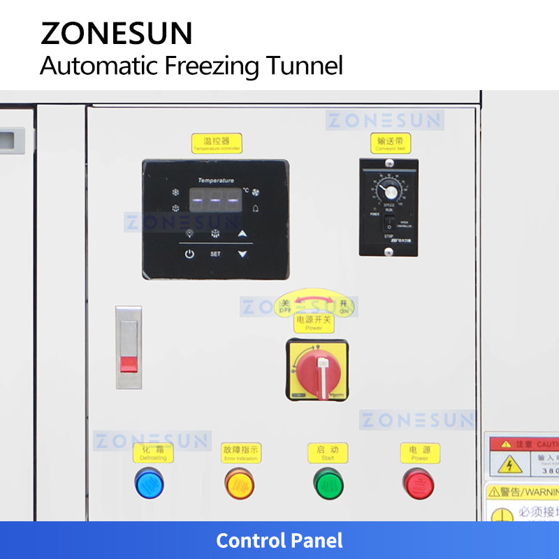 Industrial chiller tunnel