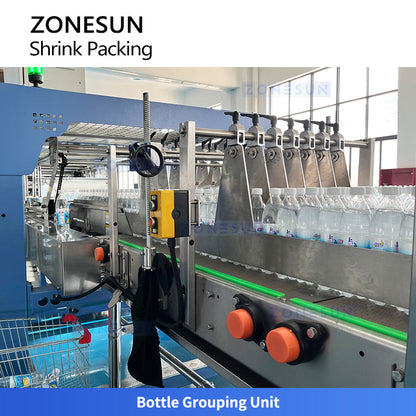Automatic PE Film Bottle Heat Shrink Wrap Line