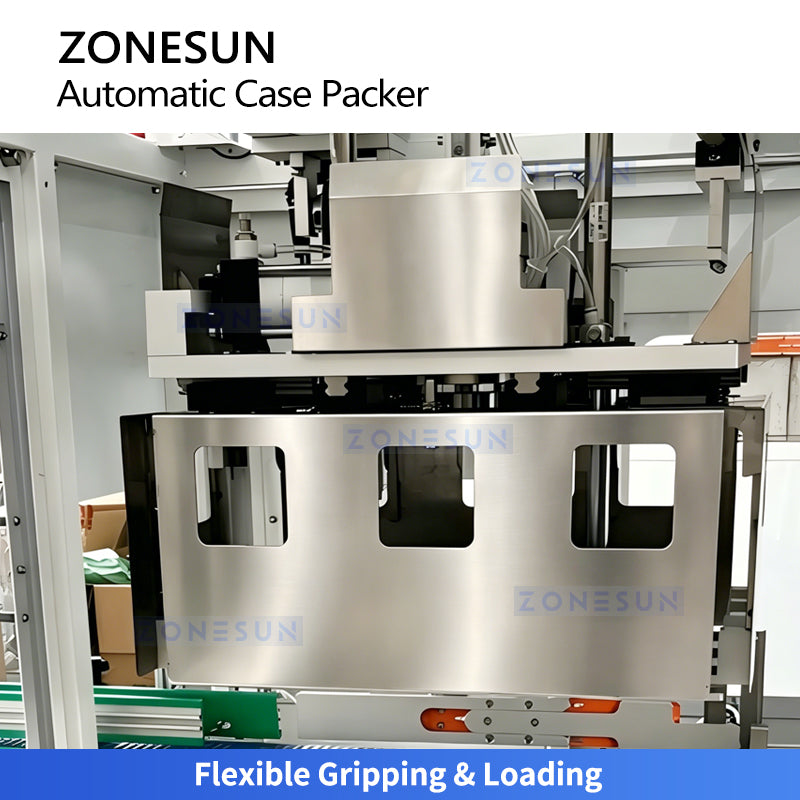 ZONESUN ZS-CSPM6 Automatic Bottle Case Packing Machine High-Speed Servo Top Load Case Packer  ZONESUNPRO