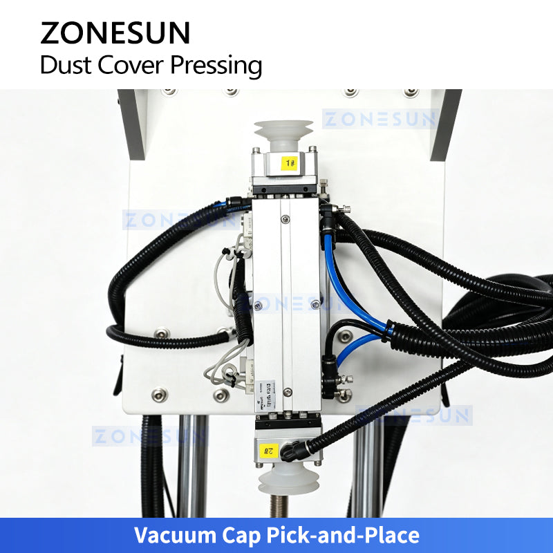 ZONESUN ZS-VTYG03 Automatic Press-On Cap Capping Machine with Belt Pressing for Large Bottles