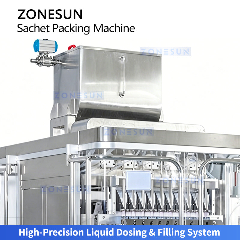 Multi-lane sachet filler