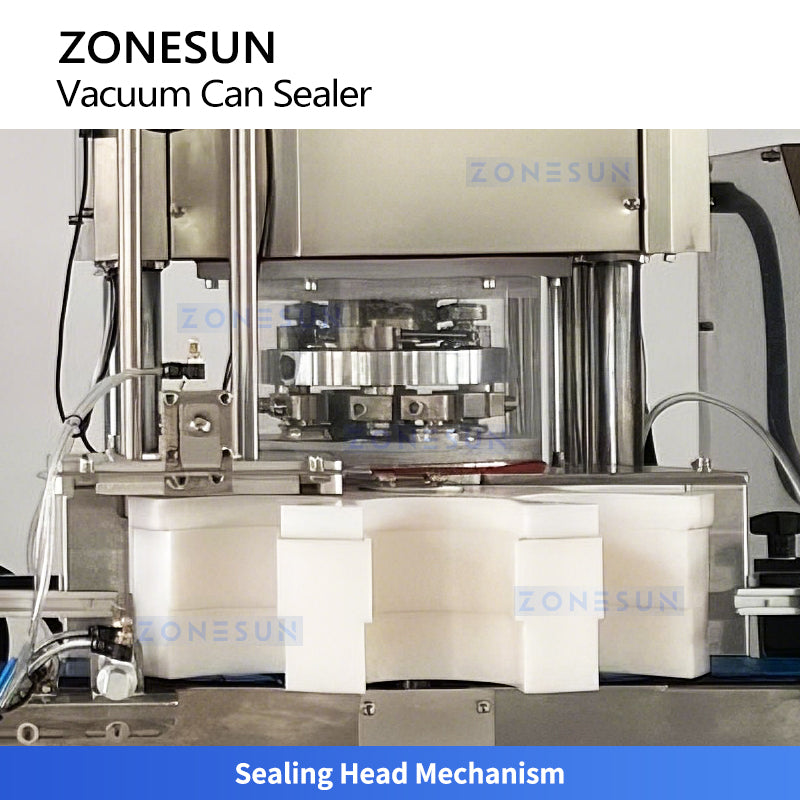 ZONESUN automatic vacuum can sealing machine 