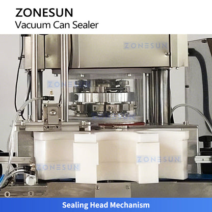 ZONESUN automatic vacuum can sealing machine 