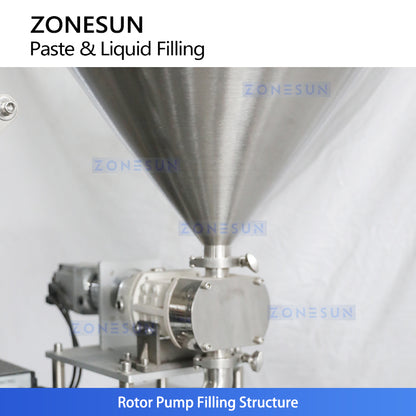 ماكينة تعبئة وتغليف مساحيق أوتوماتيكية في أكياس VFFS طراز ZONESUN ZS-FS100L | 5–100 مل