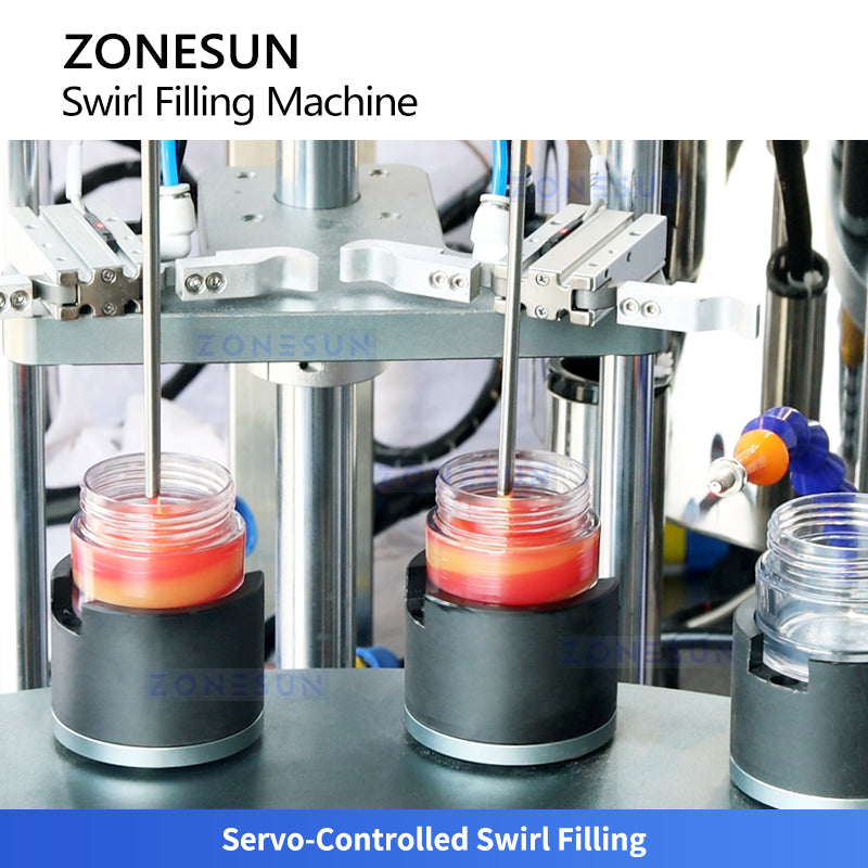 ZONESUN ZS-LG2C Lipstick Spiral Filling Machine Double Color for Viscosity Cosmetic & Paste Products