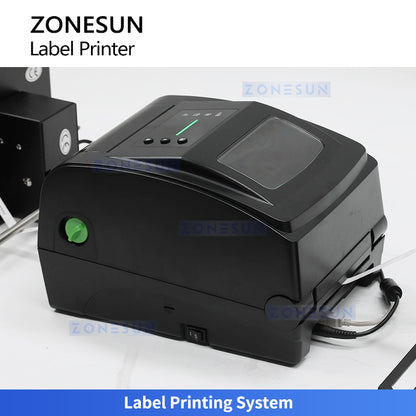 ZONESUN ZS-RPR01 Thermal Transfer Barcode Label Printer with Automatic Rewinder
