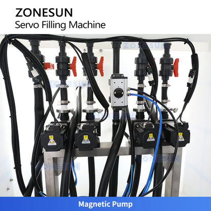 ZONESUN ZS-GYCR4A Automatic Corrosive Liquid Filling Machine Chemical Bottling Packaging