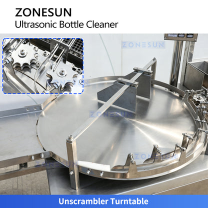 ZONESUN ZS-UWB8 Automatic Ultrasonic Vial Washing Machine for 3ml-10ml BottlesDual Lane Bottle Cleaner