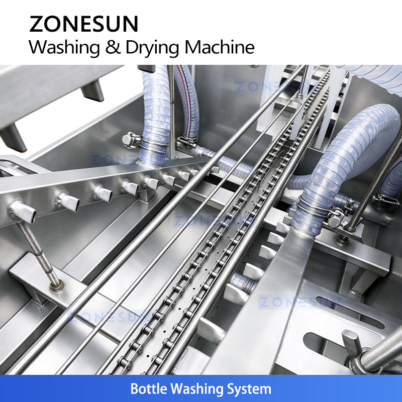 ZONESUN ZS-PM2 Tunnel Pasteurizer for Food & Beverage with Washing Dryer Function