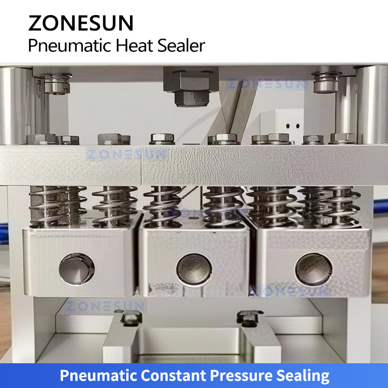 ZONESUN ZS-FK360 Desktop Pneumatic Foil Sealing Machine for Yogurt Cups Creams and Reagent Tubes