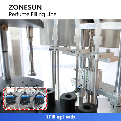 ZONESUN ZS-FALU7 Peristaltic Pump Essential Oils Filling Line