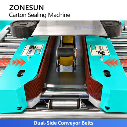 ZONESUN ZS-TFX5050 Automatic Carton Tape Sealing 360° Orbital Wrapping Machine
