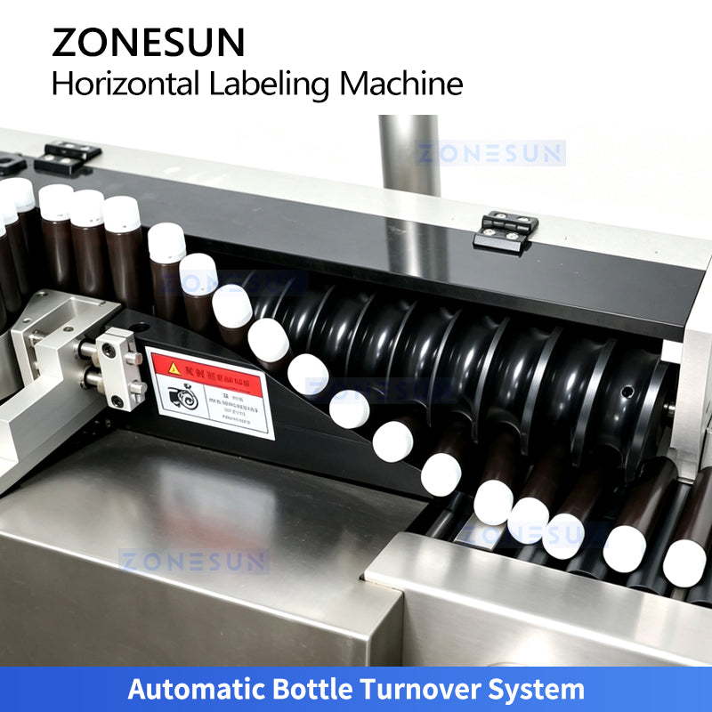 ZONESUN ZS-TB125D High-Speed Horizontal Labeling Machine for Small Bottles & Vials
