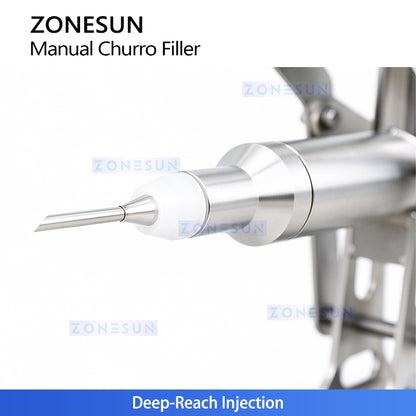 ZONESUN ZS-CZI4 Manual Cream Filling Injector for Bakery Use Donuts, Churros Puffs & Cakes Paste with Precision Dosing System