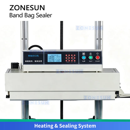ZONESUN ZS-LWC350L Vertical Large Bag Sealer with Optional Date Coding System