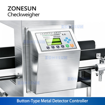ZONESUN ZS-MD818 Automatic Checkweigher & Metal Detector with Reject System