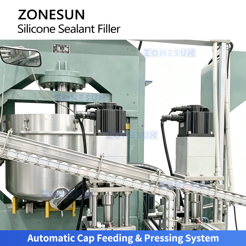 ZONESUN ZS-AGD7 Automatic 310ml Sealant Adhesive Cartridge Filling & Capping Machine
