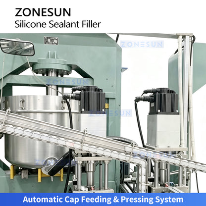 ZONESUN ZS-AGD7 Automatic 310ml Sealant Adhesive Cartridge Filling & Capping Machine
