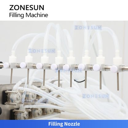 ZONESUN ZS-YTPP8 Automatic Liquid Filling Machine Peristaltic Filler for Small Dose Essential Oil Perfume