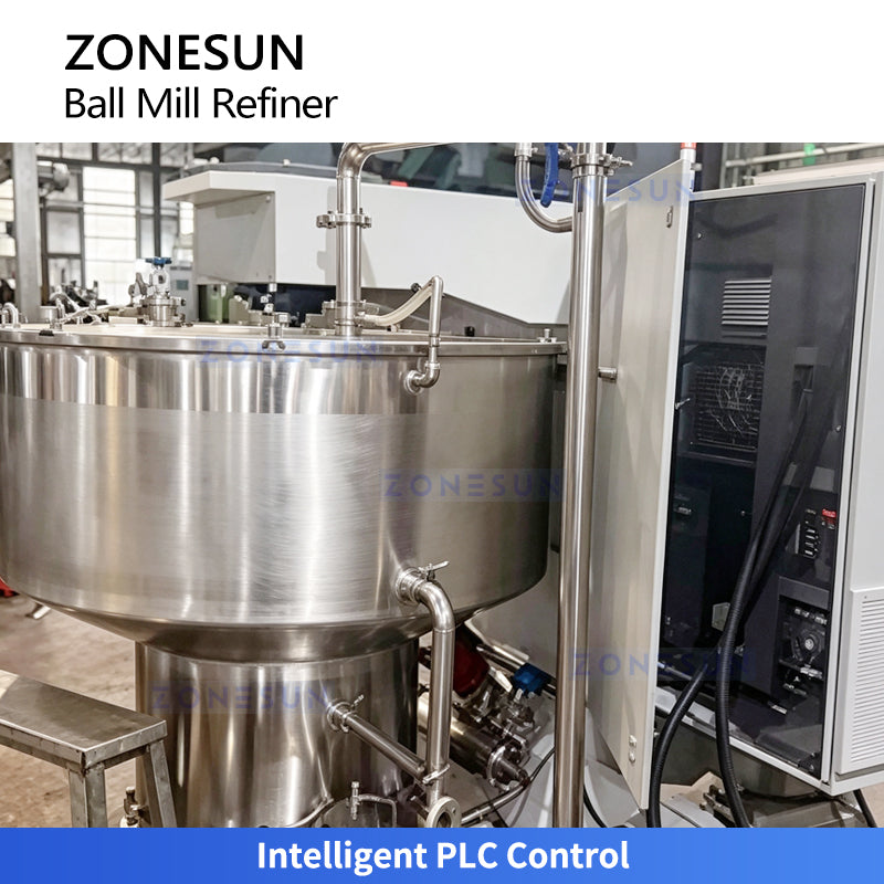 ZONESUN ZS-BM150 Vertical Chocolate Ball Mill Refiner for Chocolate Factory Production Lines