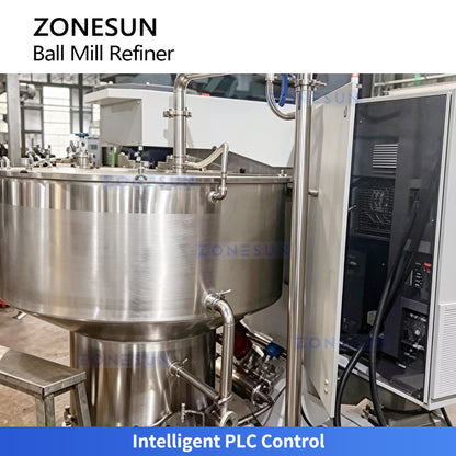 ZONESUN ZS-BM150 Vertical Chocolate Ball Mill Refiner for Chocolate Factory Production Lines