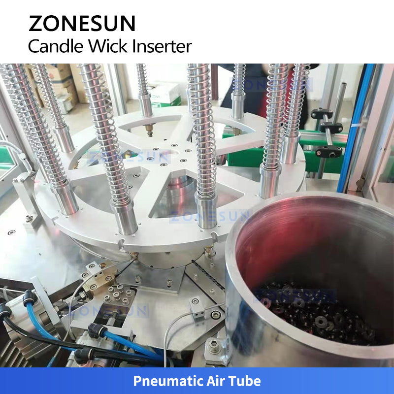 ZONESUN ZS-ACW2 Fully Automatic Candle Wick Inserteing Machine With Glue-Melting Unit