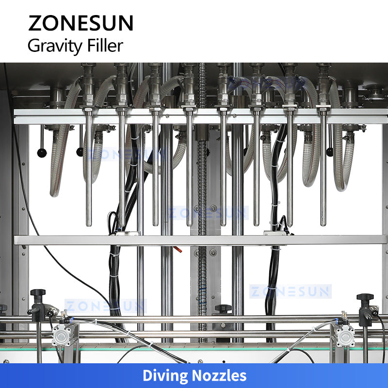 ZONESUN ZS‑YT8T‑8ZL Automatic Pneumatic 8‑Nozzle Liquid Filling Machine