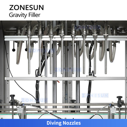 ZONESUN ZS‑YT8T‑8ZL Automatic Pneumatic 8‑Nozzle Liquid Filling Machine
