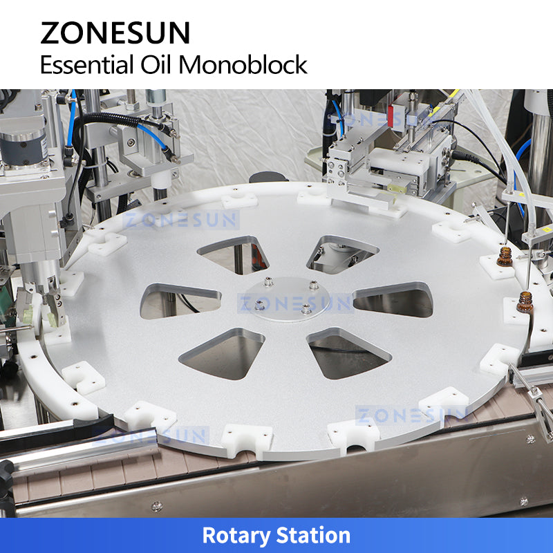 ZONESUN ZS-AFC52 Automatic Essential Oil Filling & Capping Monoblock Machine  ZONESUNPRO