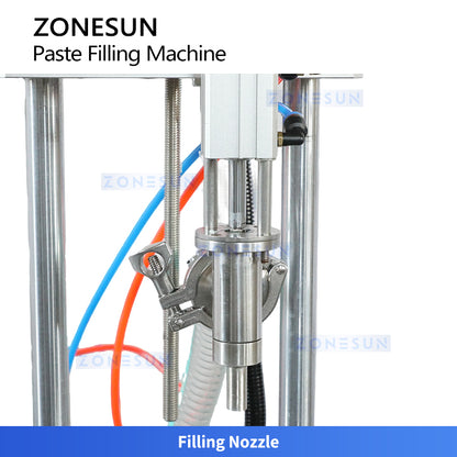 ZONESUN ZS-GY1C Pneumatic Automatic Paste Filling Machine With Conveyor